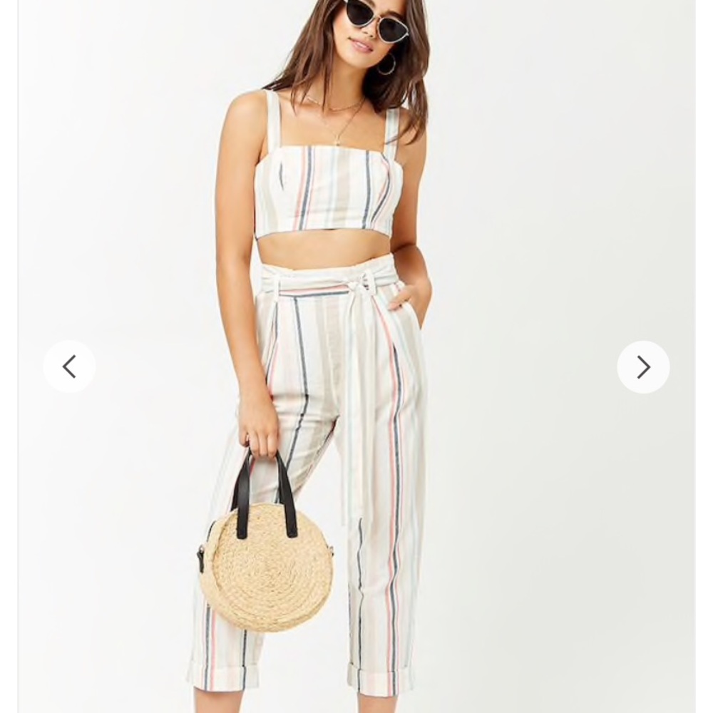 Crop top and pant combo